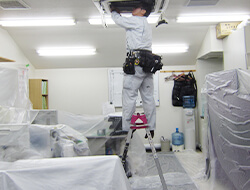 大阪府 ビル 搬入・養生の配慮