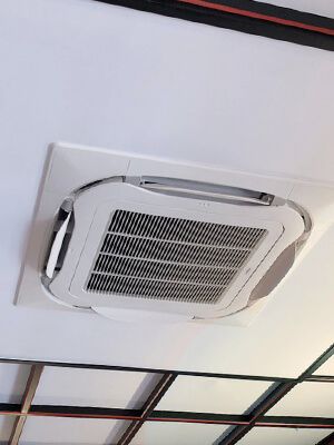 兵庫県神戸市北区 神社 ダイキン天カセエアコン設置写真