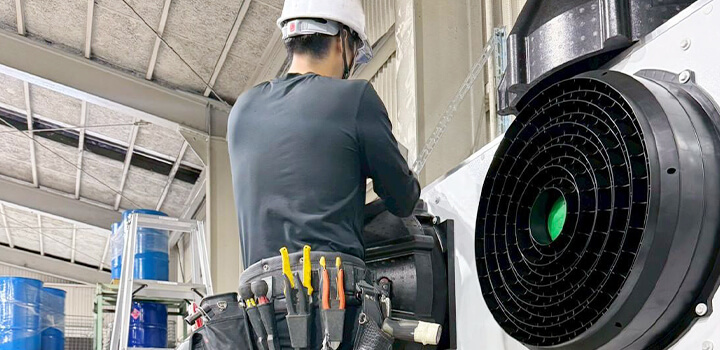 エリア空調 取り付け工事実績写真 2