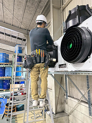 埼玉県久喜市でのエリア空調 設置工事実績